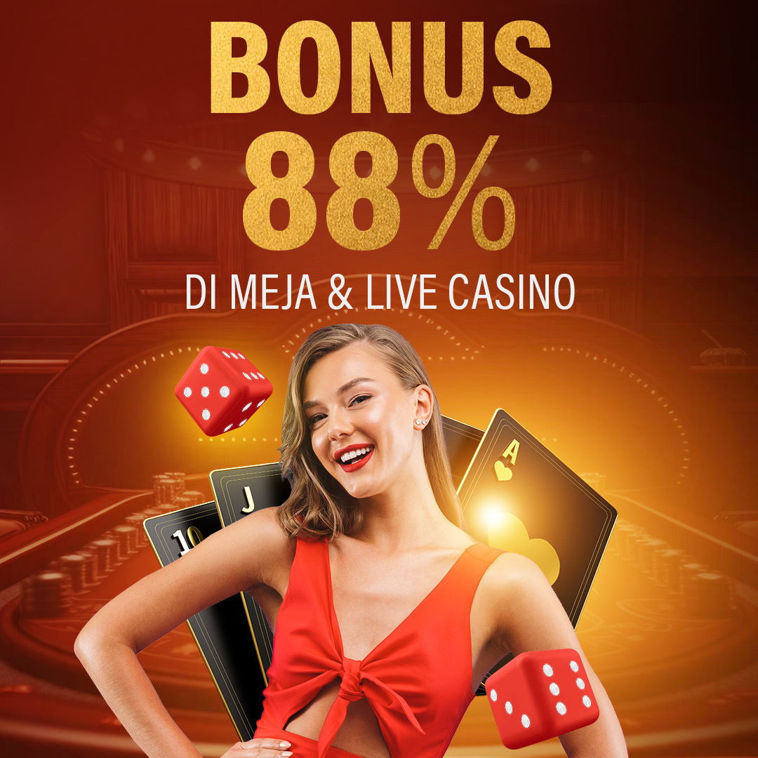 Bonus 88% di Meja & Kasino